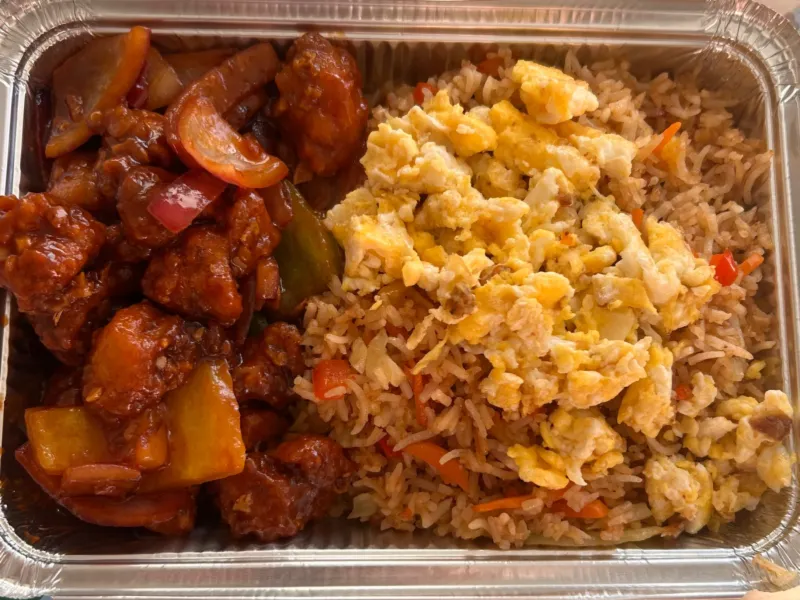 Chilli Chicken with Egg Fried Rice