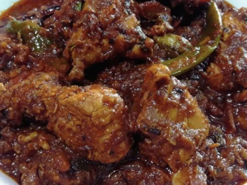 Chicken Bhuna Masala (with Jeera Rice)