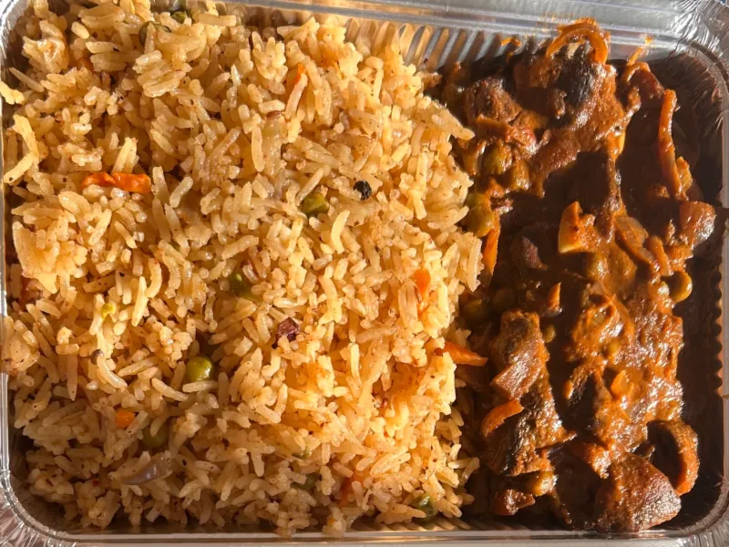 Mushroom Masala with Veg Pulao