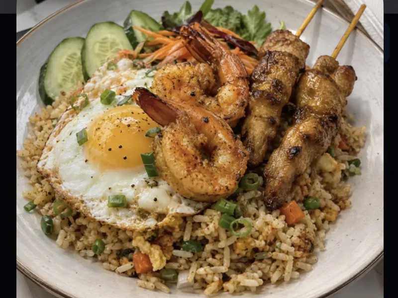 Mix Soy Dark Fried Rice