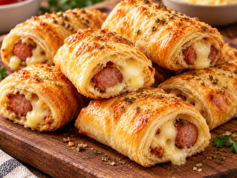 Sausages Cheese Pastry