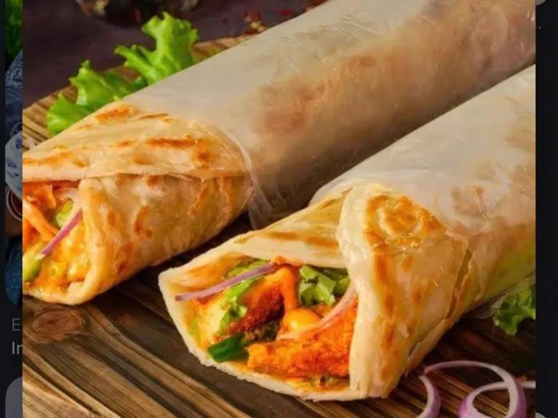 Paneer 65 roll