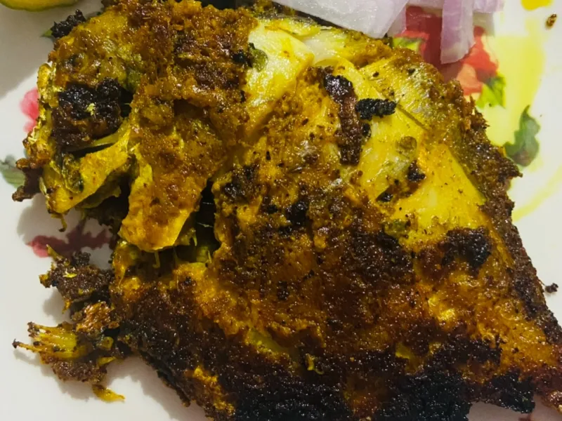 Pomphret fish tawa fry